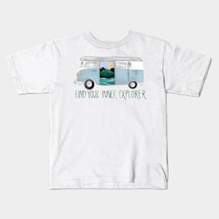 Find Your Inner Explorer Van Life Kids T-Shirt